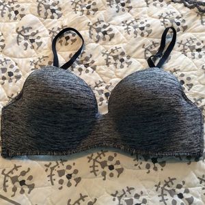 Heather grey padded bra